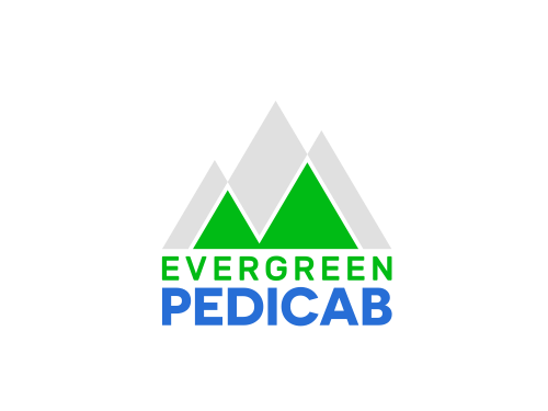 evergreen pedicab outdoor advertising